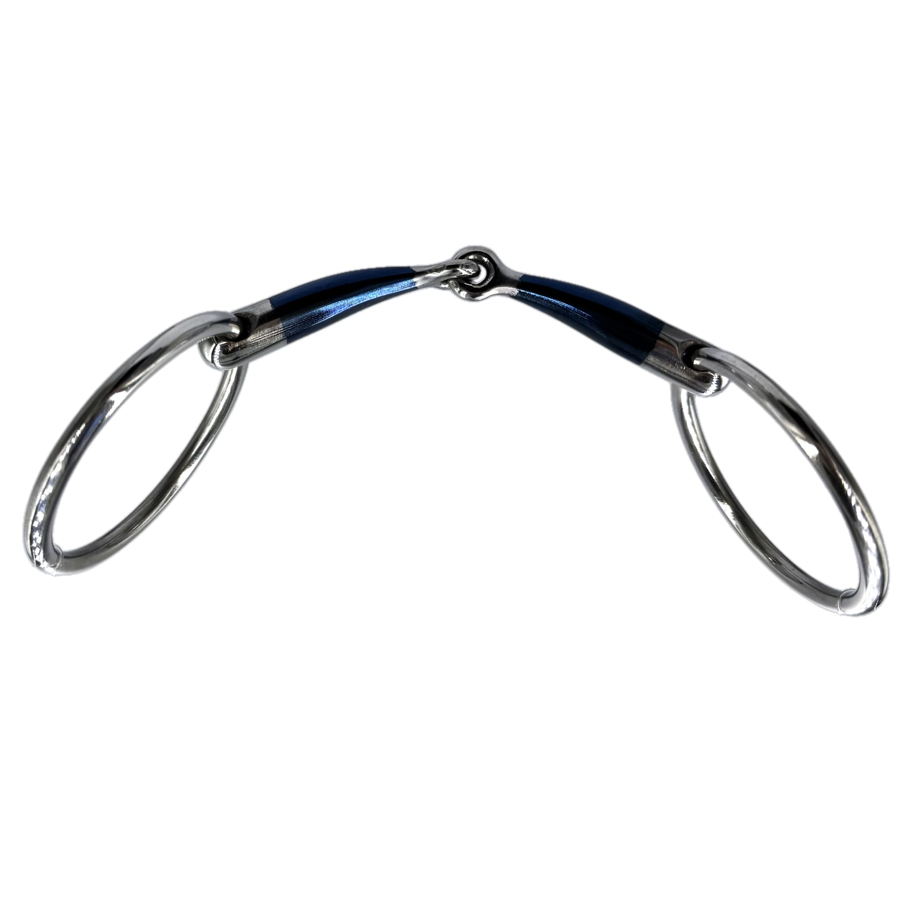 ES0299 Gebiss Sweet Iron Wassertrense Einfach Gebrochen aus Edelstahl und Süßes Eisen Gebissstärke 14 mm (13.5 cm)