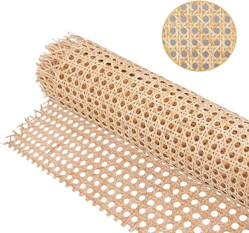 Yjkedfh Sangle Cannage Rotin Rouleau 200x60cm Rouleau De Sangle De Canne en Rotin Naturel pour Bricolage Armoire Chaise Meuble, Tissu en Rotin À Mailles pour Meubles Chaise Armoire Plafond