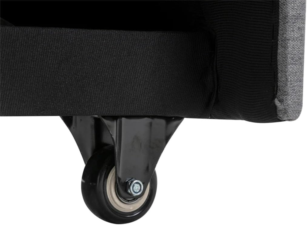 Upholstery Sleeper Sectional Sofa with Storage Spaces, 2 Roller Tossing Cushions,Suitable for Living Room