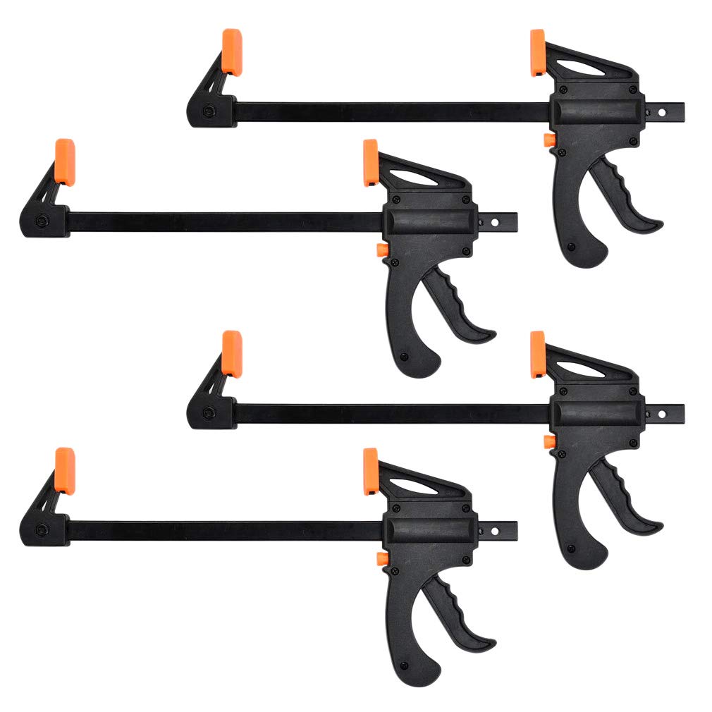 Lot De 4 Pinces à Cliquet En Plastique à Une Main, Libération Rapide Du Cliquet Pour