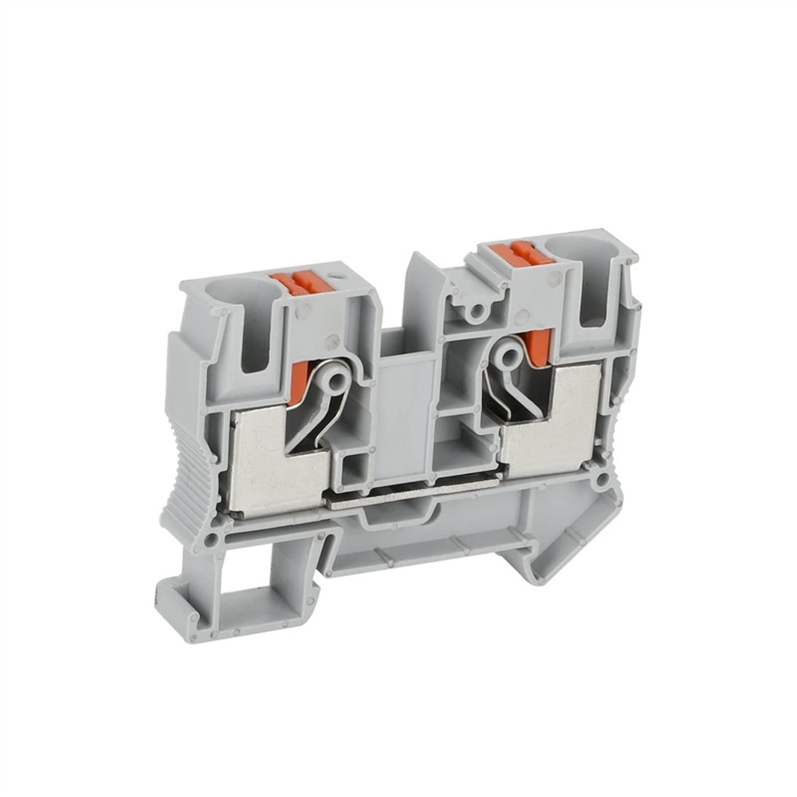 Morsettiera push-in PT10 Connettore elettrico for filo su guida Din Spina passante a molla senza viti da 10 mm² PT-10(Blue,10 Pcs)