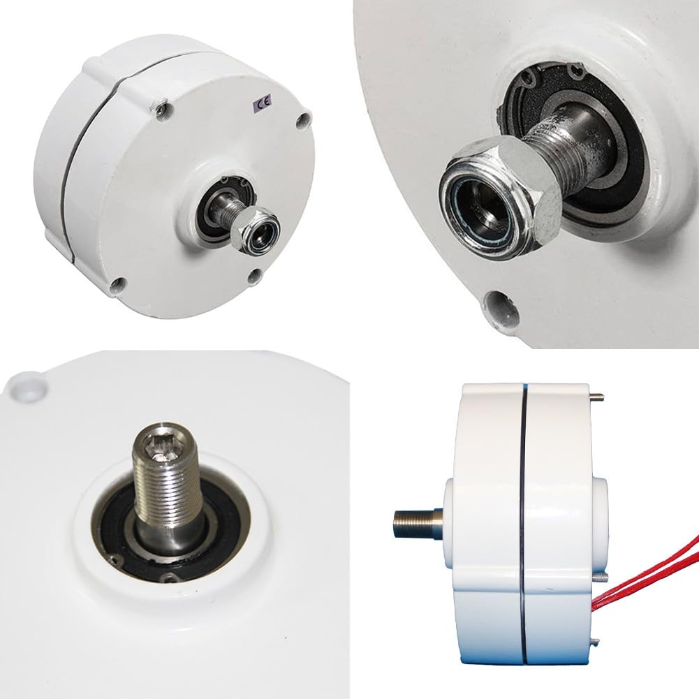 200W 3 Fase Vento per Acqua Turbina Generatore 12V 24V 48V Basso RPM Magnete Permanente Alternatore Alta Efficienza con Raddrizzatore Kit