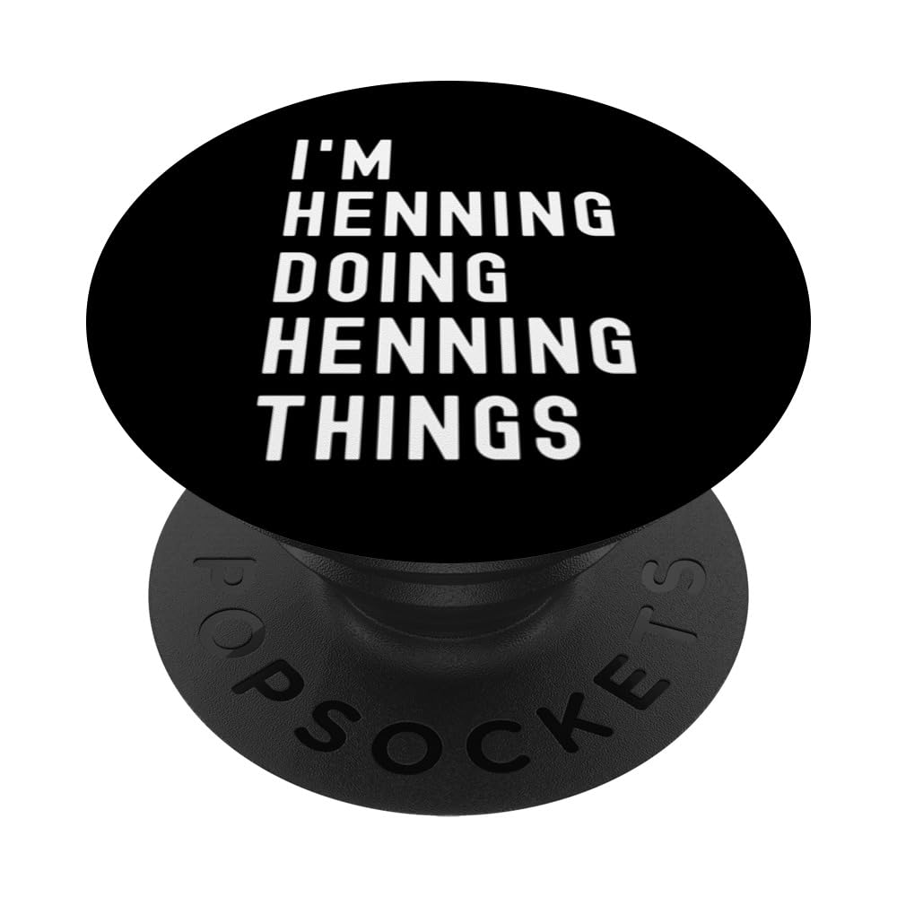 I'm Henning Doing Henning Things PopSockets Swappable PopGrip