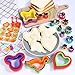 30 Pcs Sandwich Cutter and Sealer Set, Sandwich Cutters for Kids Lunch, Decruster Sandwich Maker,Vegetable Cutter Shapes,Bread Cookie Cutters for Kids Lunchbox and Bento Box