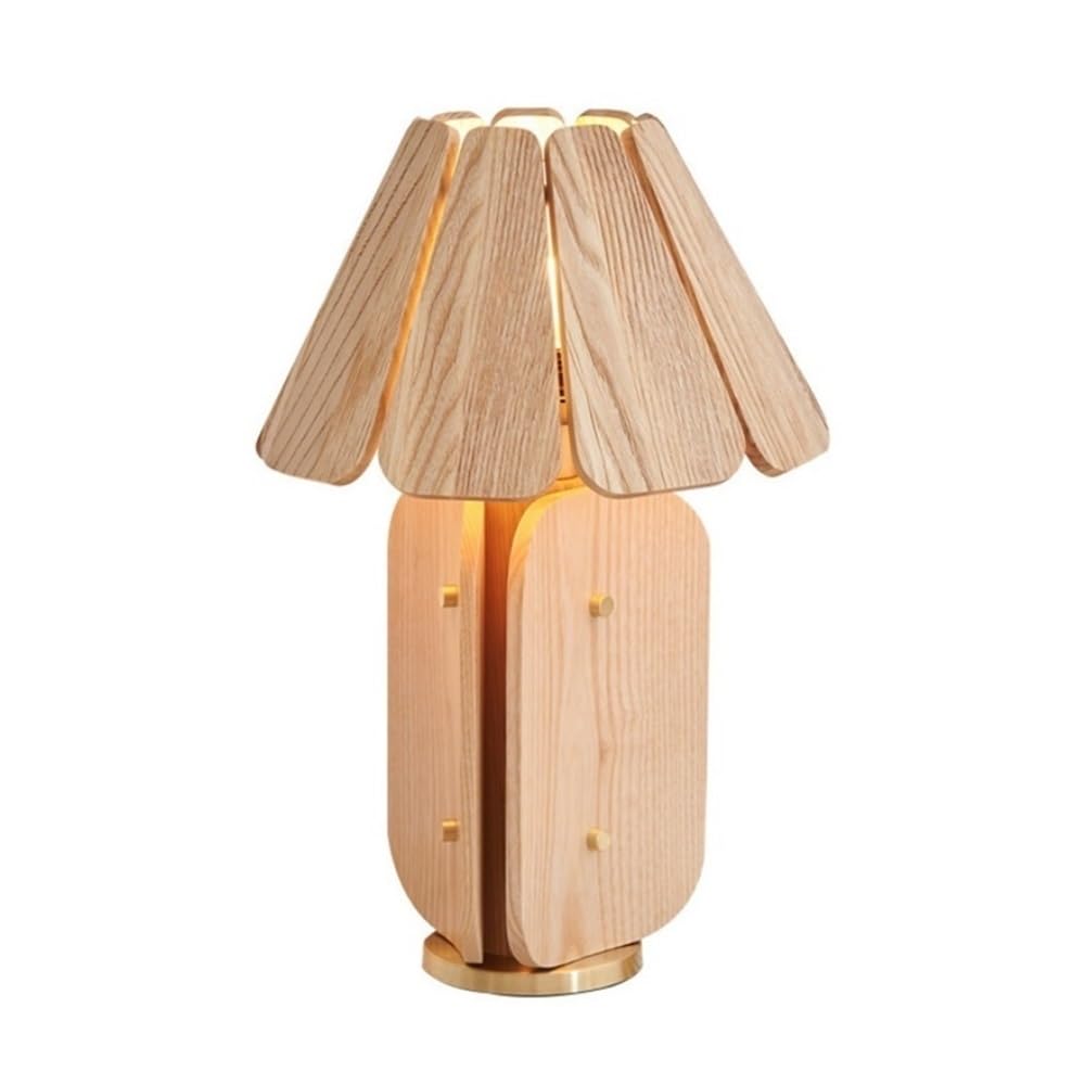 Lampa stołowa Salon Sofa Lampa stołowa Retro Gabinet Sypialnia Dekoracja nocna(Natural)