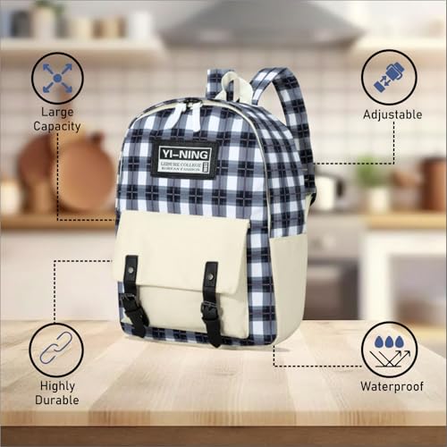 Image of Tinytot 30 Litre Japanese Korean Style School Bag Water-Resistant Laptop & Travel Backpack - Unisex Large 18 Inches Multipurpose Student Backpack for Boys & Girls, Men & Women