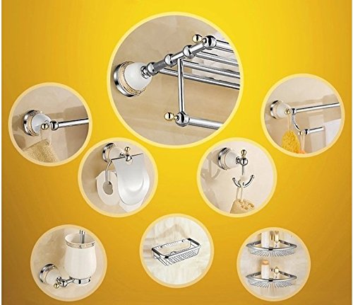 Porte-serviettes de bain chromé parfait pour optimiser le rangement mural - 2