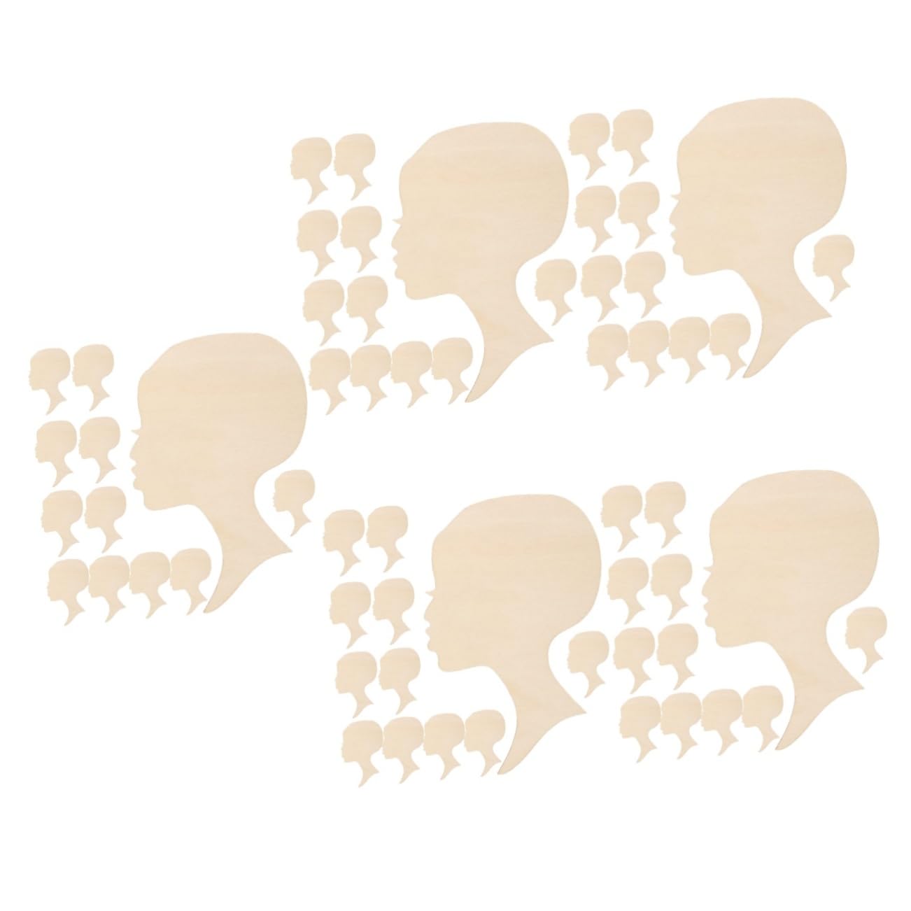 SHINEOFI 75piezas Wood Slice Cutouts for Crafts Unfinished Wooden Decor for Painting and Handicrafts