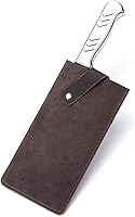 Vista 1 de Funda de cuero Crazy Horse, fundas universales para cuchillos de carne, protectores de bordes impermeables para cuchillos de chef, protectores