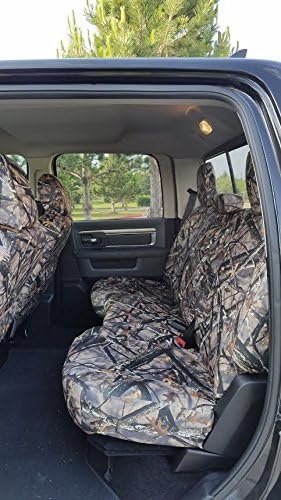 Durafit Seat Covers, DG31 Lost V, Seat Covers Made in Lost Camo Velour for 2011-2025 Dodge Ram Crew Cab SLT Front and Back Seat Set