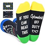 Optometry Gifts for Men Women - Optometrist Gifts Optician Gift Eye Doctor Ophthalmologist Gift, Optometry Socks Eye Chart Socks
