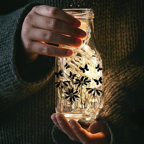 GLOBLELAND 12 peças recortes de borboleta, silhuetas de flor de dente-de-leão, recortes de lanterna,