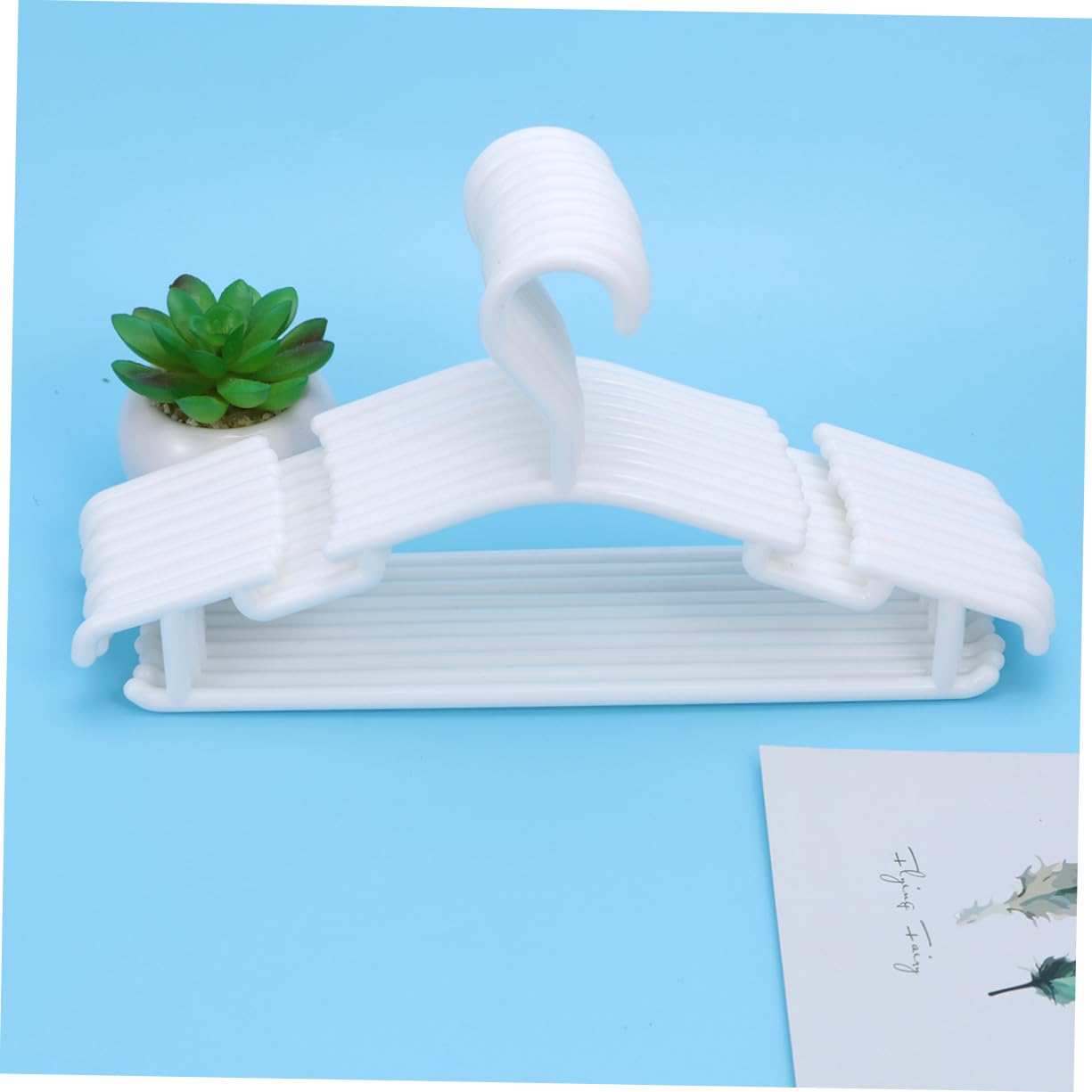 Ciieeo 10pezzi Grucce Bianche in Plastica Abs Antiscivolo Per Abiti Grucce Per Cappotti Resistenti e Durature Organizer Per Armadio Salvaspazio