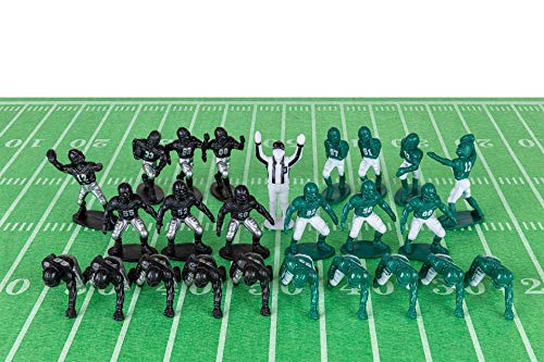 Kaskey Kids Football Guys – Green/Black Inspires Kids Imaginations With Endless Hours Of Creative, Open-Ended Play – Includes 2 Teams & Accessories – 28 Pieces In Every Set! #TOP1