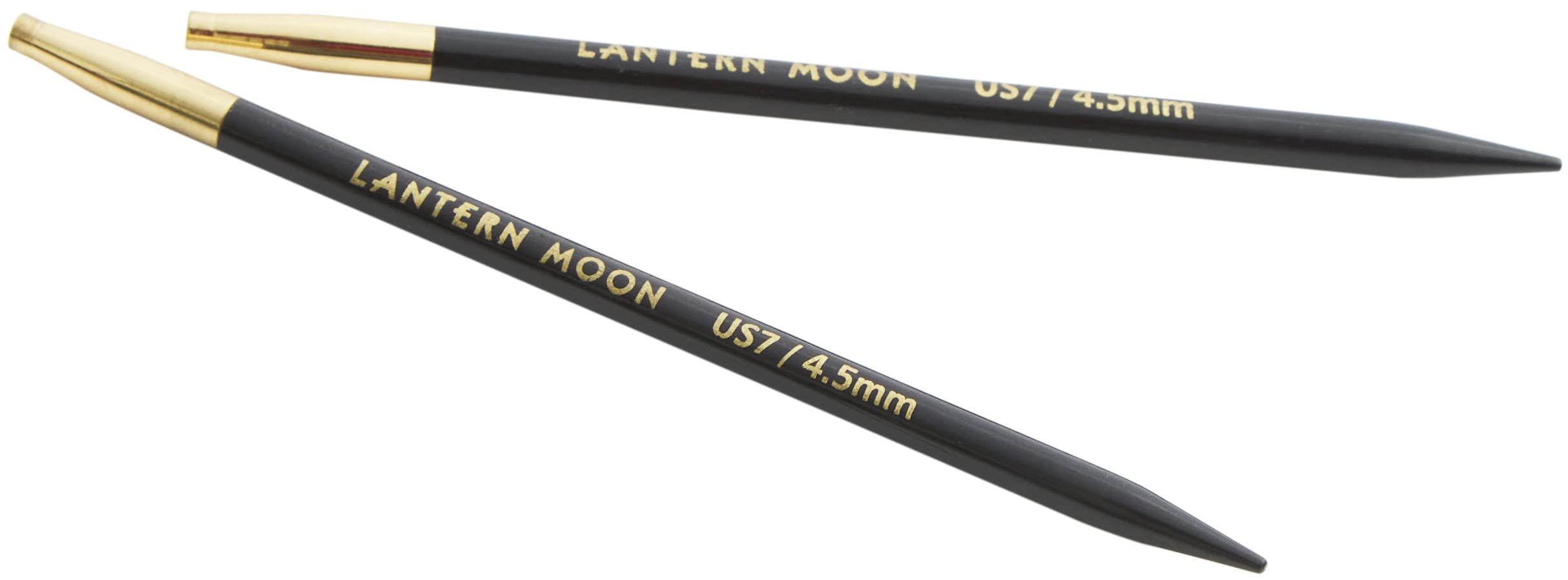 Lantern Moon Intercambiabile Ago Suggerimenti, Legno Di Ebano, Ebony, 13Cm 4.50Mm, 2 Unità-image