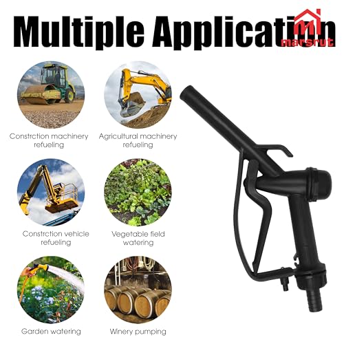 Fuel Dispensing Nozzle, DN20 3/4" Pump Handle Gun for Water Hose Diesel Oil Chemical IBC Tank Liquid Urea Industry Filling Transfer Delivery, SZ-20 Heavy Duty Plastic Multipurpose Manual Trigger by Marsrut - Image 3