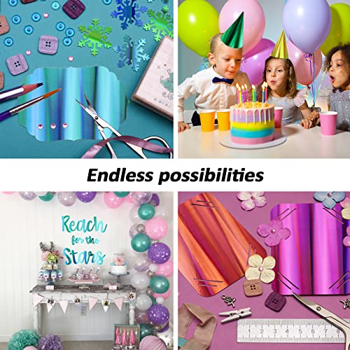 40 Sheets Holographic Card Stock Paper 20 Colors Assorted Intense Refelective Cardstock 250Gsm For Smart Die Cutting Machine, Scrapbook, Diy Crafts #TOP4