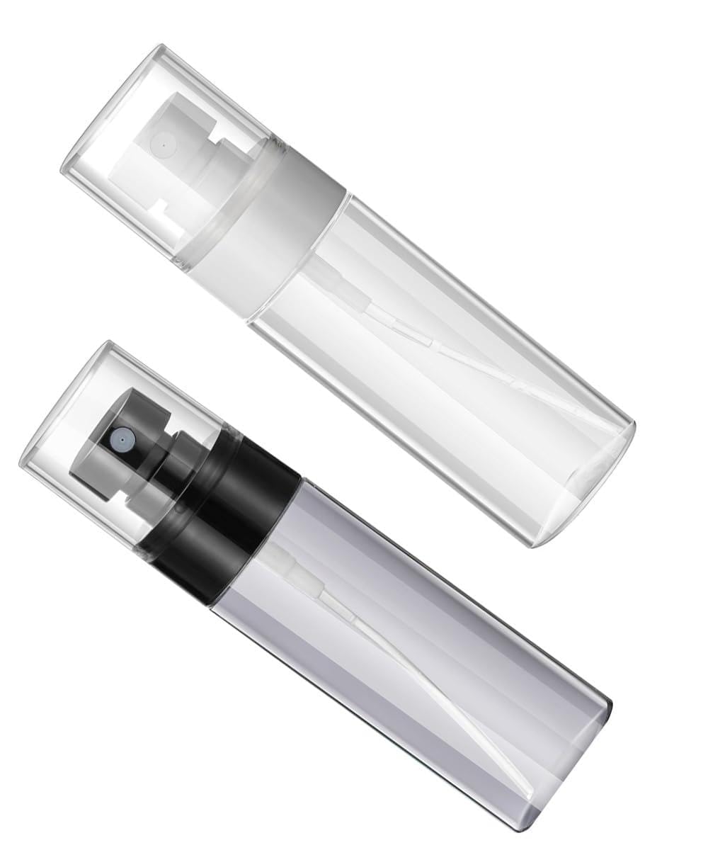 100ml spray bottles 2 pack fine mist mini spray bottles for travel leak proof & bpa free leak-proof fine mist refillable plastic spray bottles for perfume, essential oils, toners, hair & face mist