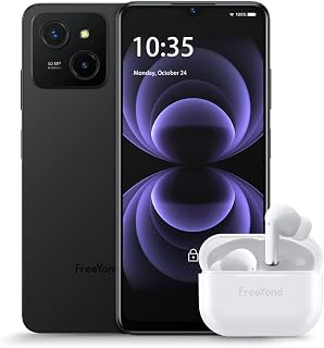 Smartphone 8+8GB+256GB Android 13 Dual Sim, FreeYond M5A FHD+6.56" Mostrador, Bateria 5000 mAh Celular tectoy, Main Camera 50MP+8MP Ultra Grande Angular+8MP Selfie Telefone(versão global) (preto)