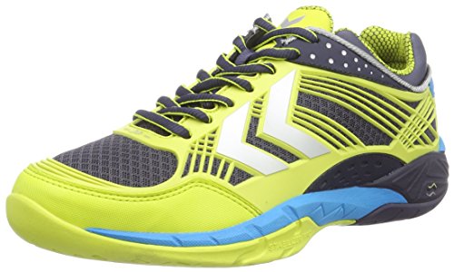 hummel Omnicourt Z8 FLEXSHIELD, Unisex-Erwachsene Hallenschuhe, Gelb (Graphite 2786), 44.5 EU (10 Erwachsene UK)