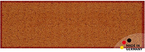 matches21 Fußmatte Fußabstreifer schmutzabsorbierend Schmutzfangmatte Uni einfarbig orange 50x...