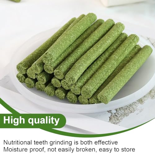 WeddHuis 20 Pcs Timothy Heu Sticks Kaninchen Spielzeug Kauspielzeug für Kaninchen Meerschweinchen Hamster Chinchilla Häschen Leckerli 3 Geschmacksrichtungen