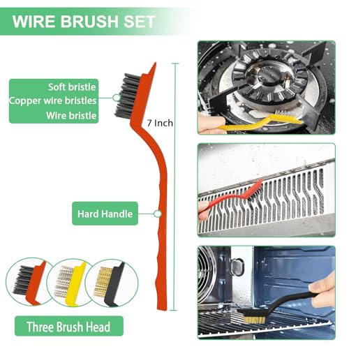 Crevice Cleaning Brush,Hard Bristle Grout Scrub Brushes Tool - image 3