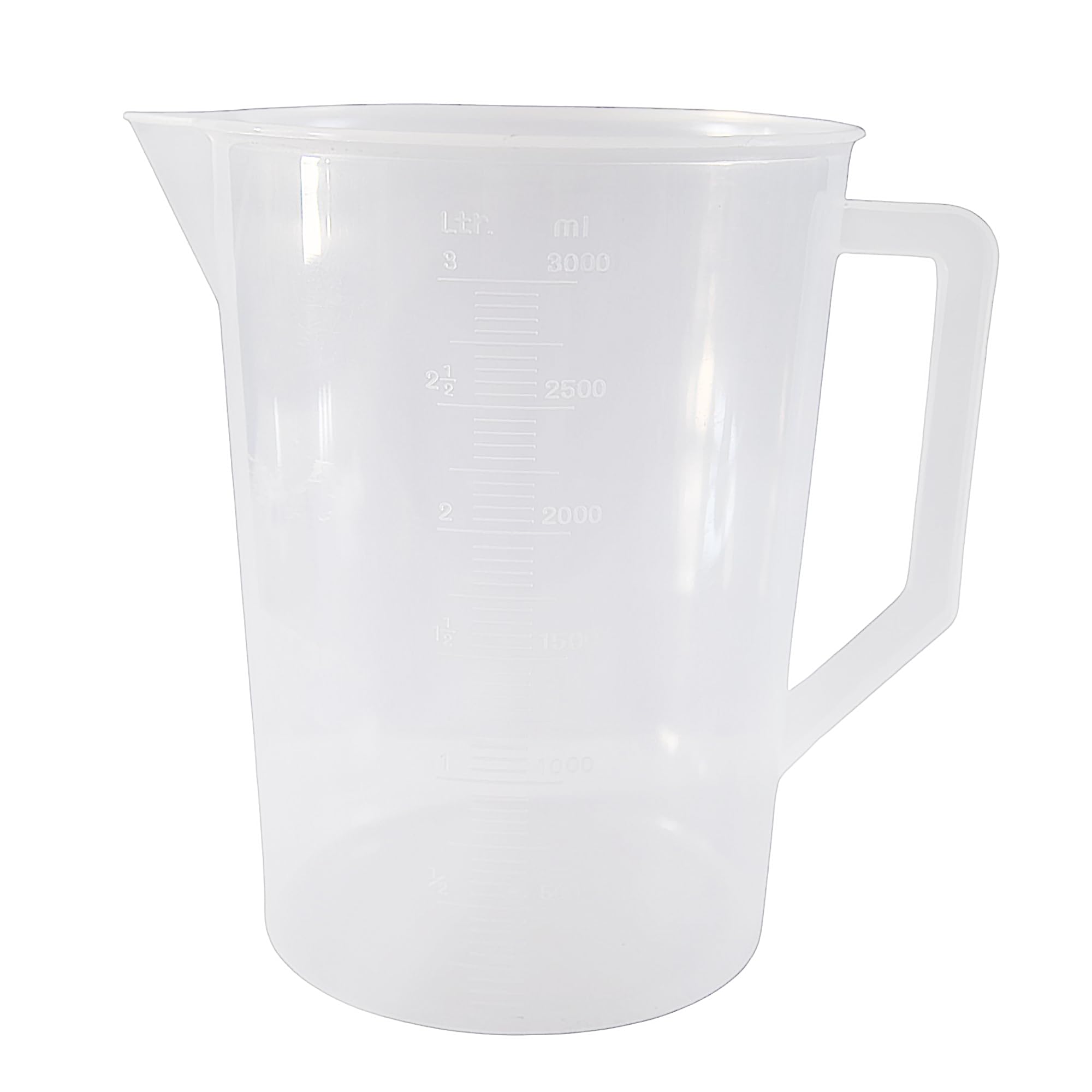 Measuring Jug 50ml–5L | Graduated Tritan Plastic Liquid Measuring Jugs | Large & Small Mixing Pitchers with Easy Read Markings & Drip-Free Spout | Kitchen, Gardening & DIY Use (1, 2L)
