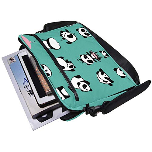 Maletín bandolera para portátil de 15,4 pulgadas para proteger tu PC con Hello Panda 5