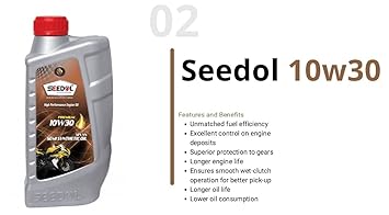 Hole Lubricant Seedol 10w30 Engine Oil 1 ltr for Motorbike