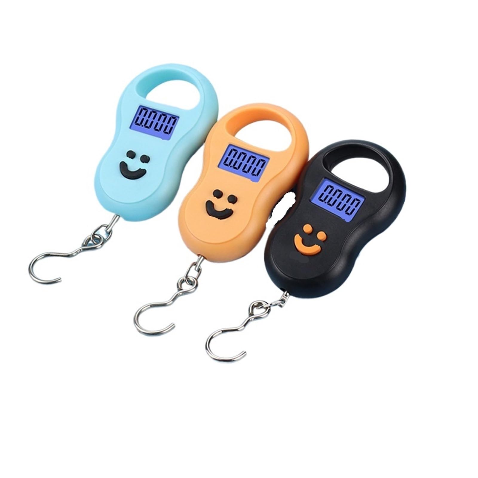 JVDDI Digital Hanging Scale 50kg/110lb Digital Hanging Scale LCD Backlight Portable Pocket for Fishing, Luggage & Weights Heavy Duty Crane Hook(Nero)