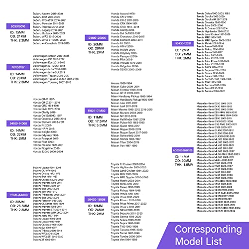 Koopatz Automotive Oil Drain Plug Gasket Assortment Crush Washer Kit For The Most Popular Foreign Car Models 140Pcs #TOP4