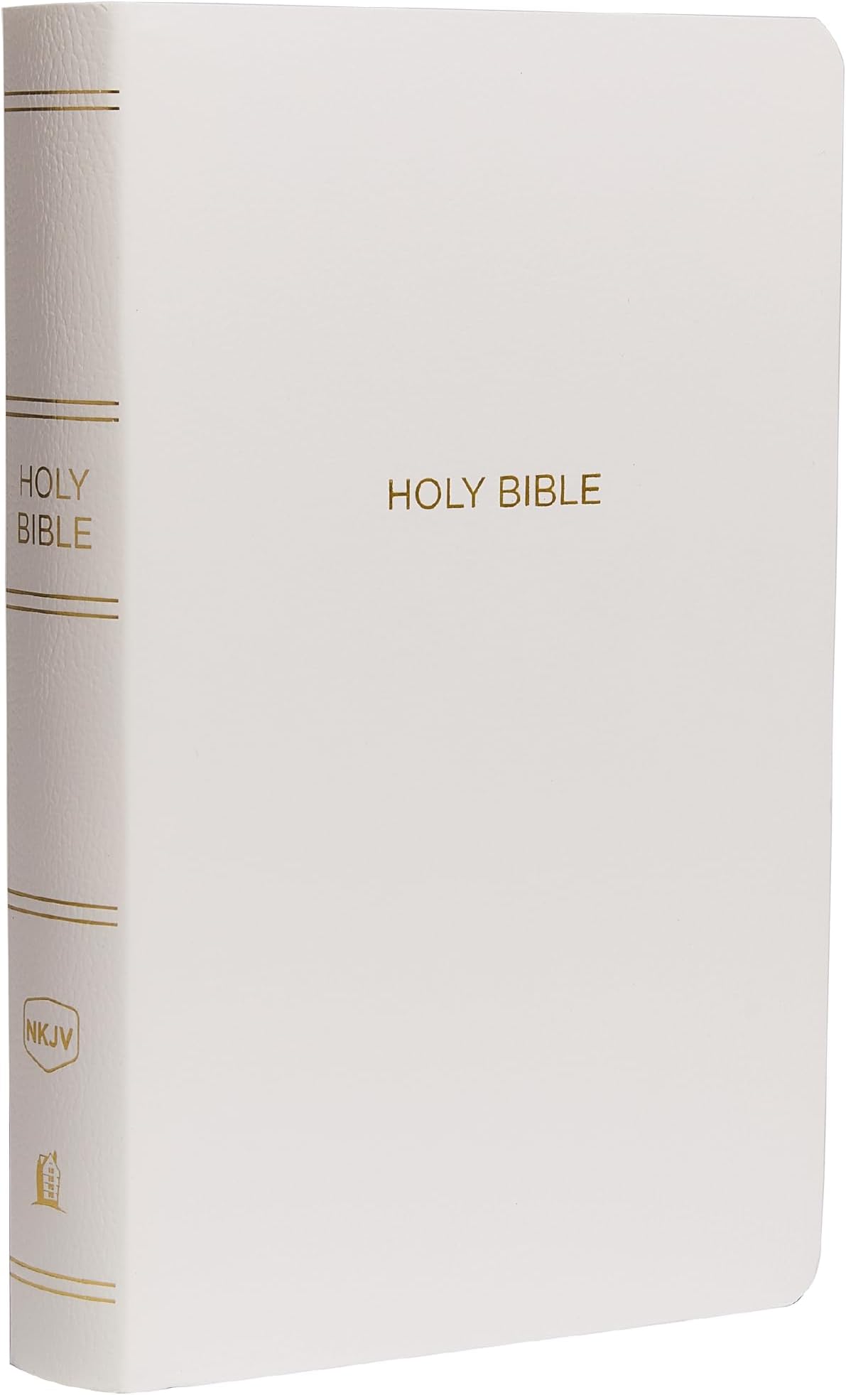 NKJV, Gift and Award Bible, Leather-Look, White, Red Letter, Comfort Print: Holy Bible, New King James Version