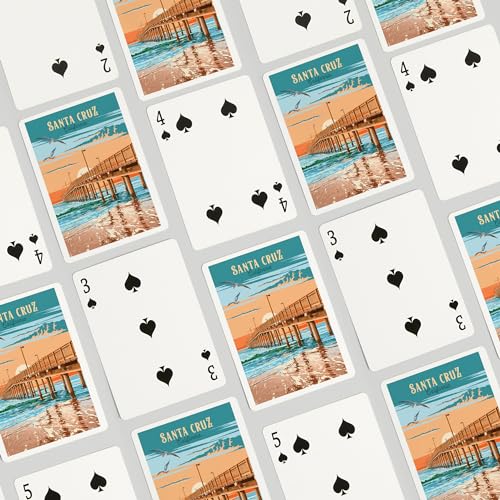 Juego de 52 Naipes Poker Santa Cruz California miniatura 4