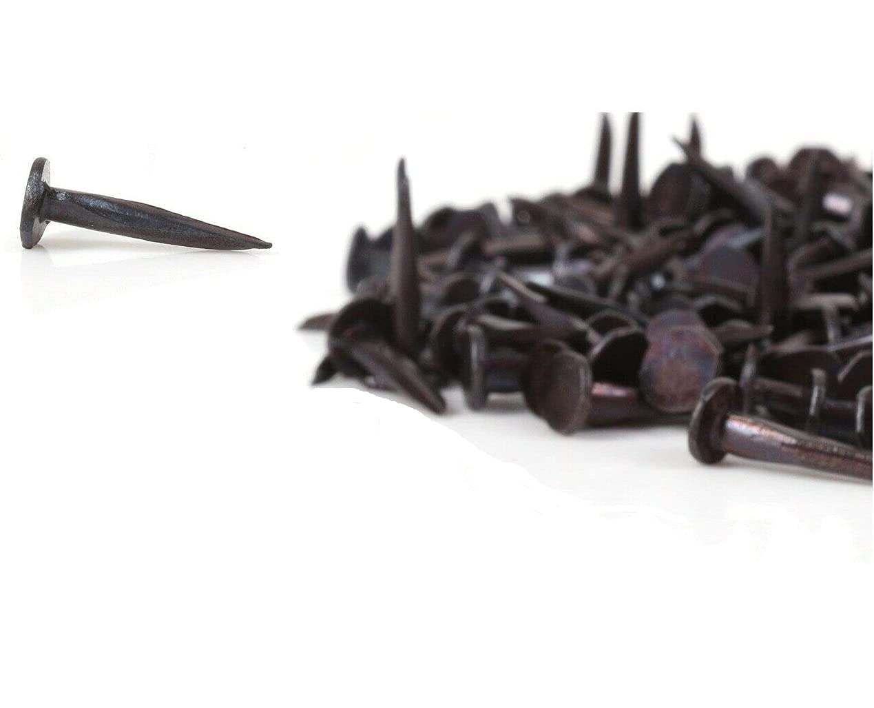 SISI UK® 50 x Carpet, Upholstery Tacks 13mm,20 & 25mm Fine Blued Cut Nails Pins (20mm)