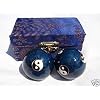 Chinese Cloisonne Balls - Yin & Yang Baoding Balls size 1-1/2
