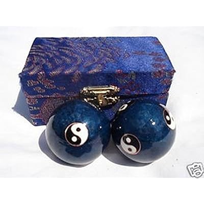 Chinese Cloisonne Balls - Yin & Yang Baoding Balls size 1-1/2
