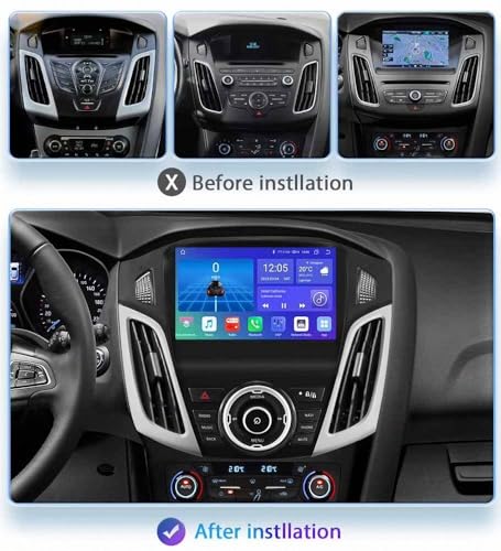 Radio de voiture 2 Din avec GPS et Android Auto Ford Focus 3 2011 - 2