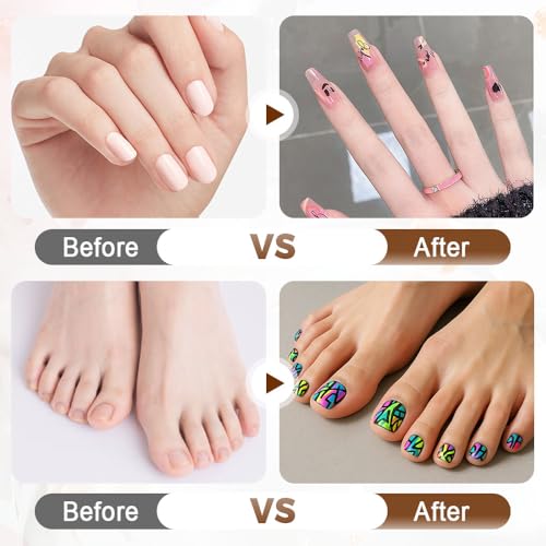 Image of 12 Colors Nail Art Pens Set, Nail Art Markers Polish Pen for 3D Nail Art, Drawing Painting Liner Brush for DIY Nail Art Beauty Adorn Manicure Tool（colorful）