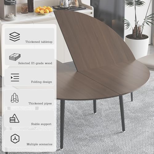 Plateau de table rond pliable pour optimiser l'espace des banquets
