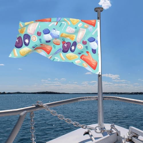 Drapeau pour extérieur robuste 1,2x1,8 m grand format double face - 7
