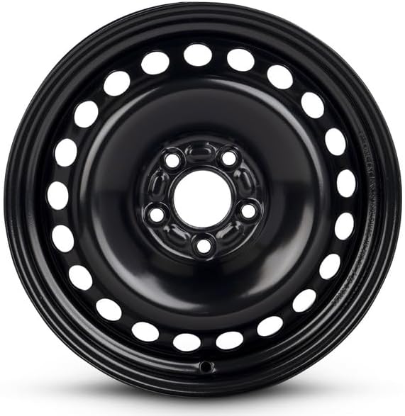 New 16x6.5 inch Wheel OEM Direct Replacement Steel Rim for 2014-2018 Ford Transit Connect 5-108mm Black 16 in DT1Z1007A
