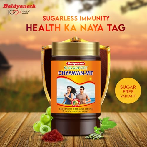 Image of Baidyanath Chyawan Vit (Sugarfree Chyawanprash) - 1kg | Boosts Immunity | Enhances Strength & Stamina in Adults | Fit for Diabetic