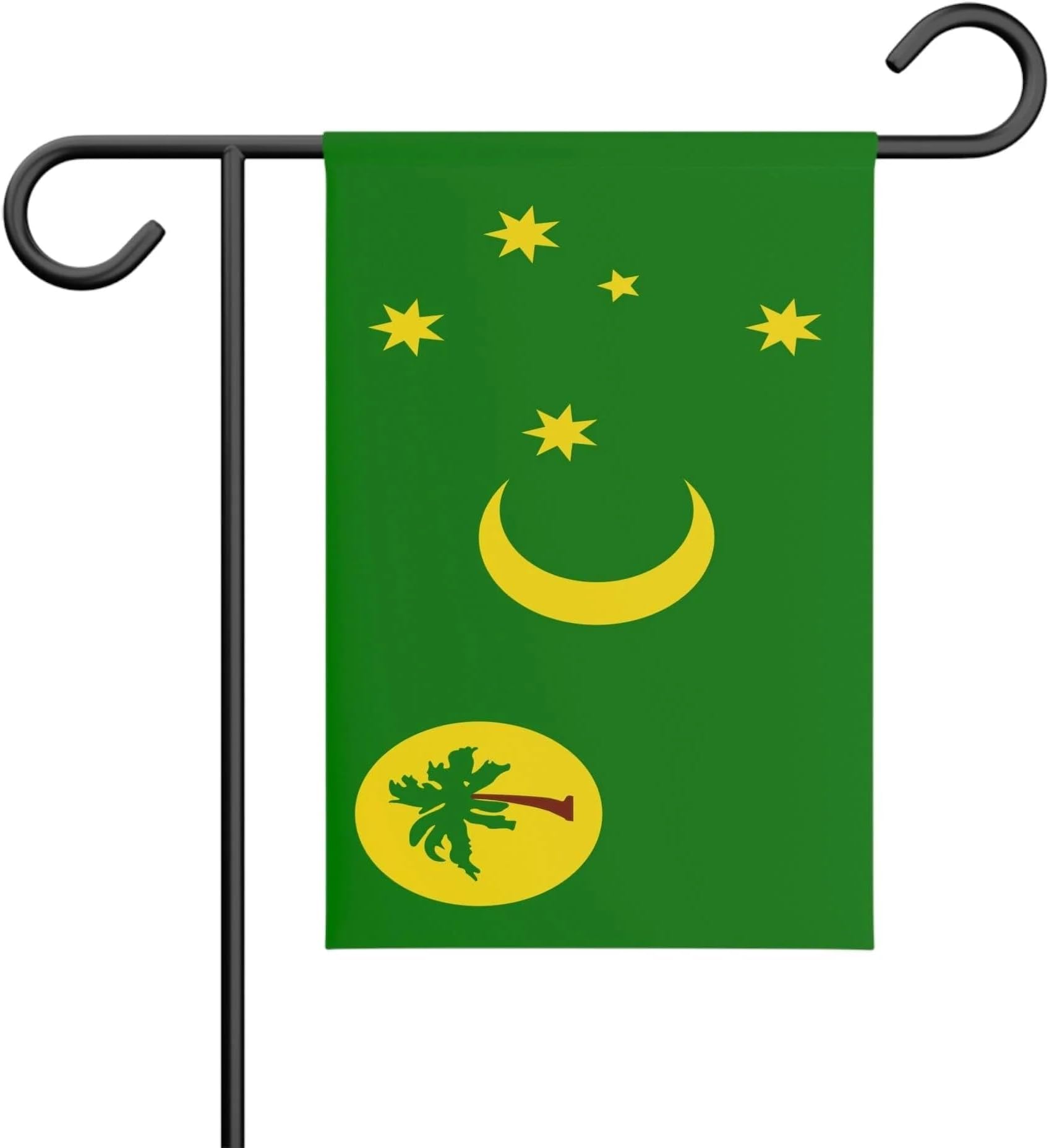 Pixelforma Cocos Island Garden Flag 100% Polyester Double-Sided Print Polyester 32 x 47.5 cm