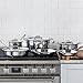 All-Clad D3 3-Ply Stainless Steel Cookware Set – 10-Piece Pots and Pans Set, Induction, Oven Broiler Safe 600F - Includes Frying Pans, Saucepan, Sauté Pan, Stockpot, Professional Cookware – Silver