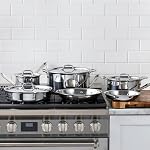 All-Clad D3 Stainless Steel Cookware Set, 10-Piece, Made in the USA - Image 2