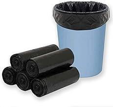 Garbage Bags Size Medium 19 inch X 21 inch (Black)(Trash Bag/Dustbin Bag) (Pack of 2) (60 pcs)