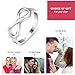 Personalized Infinity BFF Rings for Best Friends – Sterling Silver Custom Name Pinky Promise Rings for Women – Matching Friendship Rings & Unique Birthday Gifts for Girlfriend, Sister, or Bridesmaid