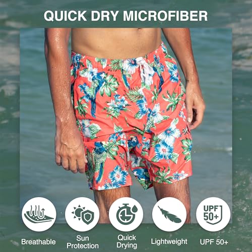 Image of Kanu Surf Men's Big Viper Extended Size Stripe Swim Trunk