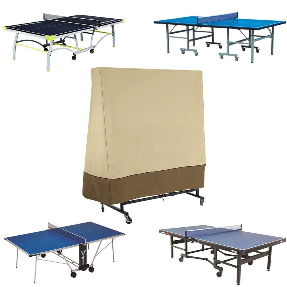 Table Tennis Table Housse, Étanche, Résistance au Vent, Anti-UV, Résistant à la Déchirure, Bâche Housse de Protection, pour intérieur et extérieur